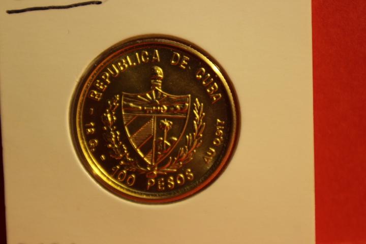 Münze 100 Pesos  Cuba Gold  1979  12g  27 mm #3191  2404