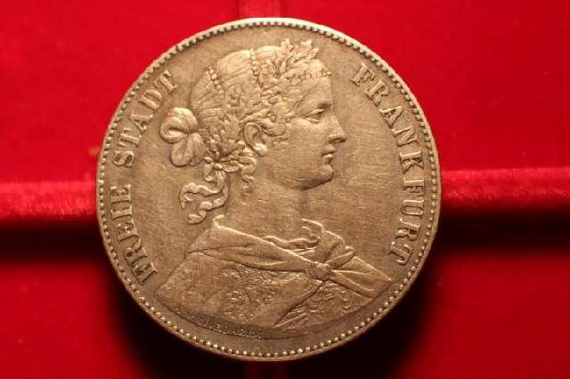 Münze 1 Thaler, Silber, 1860 Frankfurt #3003