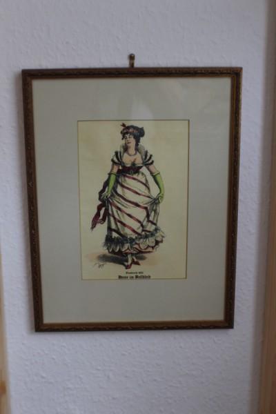 Bild, Lithographie, Tracht Costume Dame im Ballkleid 1805 Frankreich, Druck #2623
