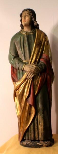 Skulptur, Figur, Holz, Johannes Evangelist Jünger, Religion, Jesus, Kreuz, antik #5229