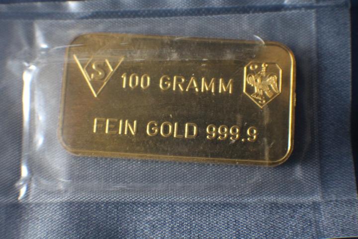 Goldbarren 250g div. Hersteller, Heimerle, Schweizer Bankverein, Degussa, Heraeus u. a. #80250  2404