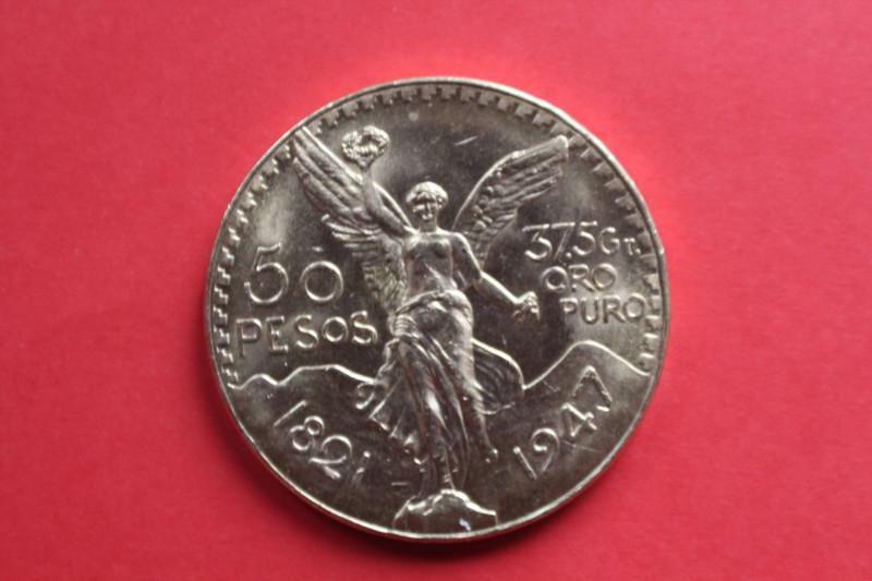 50 Pesos Gold Mexiko 1947, #3277 2404