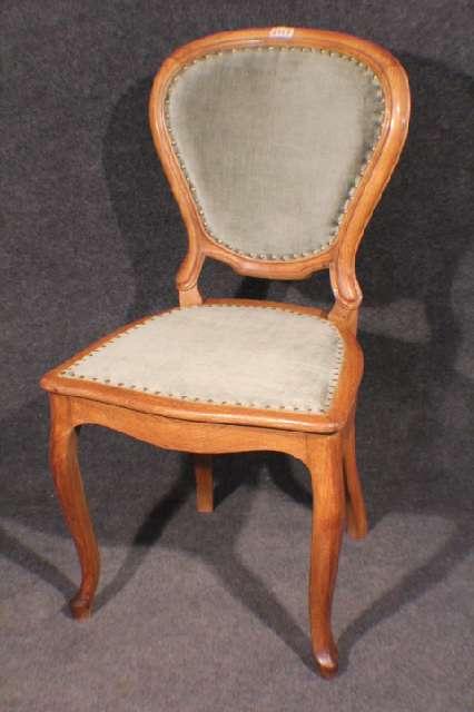 Stuhl, Louis Philippe um 1900, Eiche, wohnfertig restauriert #2357