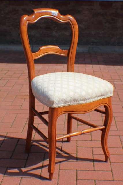 Stuhl, Louis Philippe um 1900, Buche, wohnfertig restauriert #2397