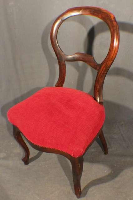 Stuhl, Louis Philippe um 1860, Buche, wohnfertig restauriert #2545
