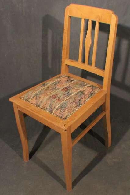 Stuhl, Art Deko um 1930, Buche, restauriert und wohnfertig #2581