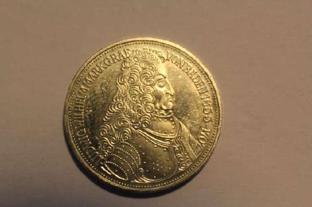 Münze 5 DM, Deutsche Mark, Silberadler 1955 G BRD, Ludwig Wilhelm Markgraf von Baden #3019