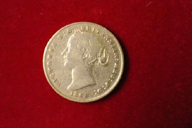 Münze 1 Sovereign, Australien, Goldmünze von 1868 #3055  2404