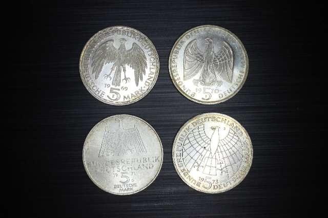 M&uuml;nze Set mit 12 St&uuml;ck BRD 5,- DM Sonderpr&auml;gung #3119