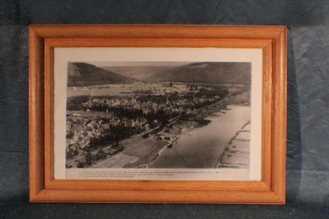 Bild, Faulbach, Luftaufnahme der Stadt, Fotographie um 1930 #4116