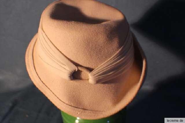 Hut, Damen Designer Hut weiß, Vintage 20er-60er Jahre #4348