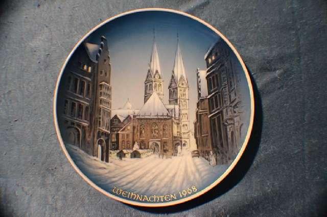 Sammelteller, Weihnachtsteller, Porzellan, Weihnachten in Bremen, von Georg Küspert #4398