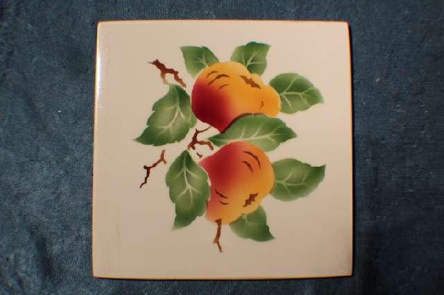 Keramikfliese mit Apfel Motiv #4513