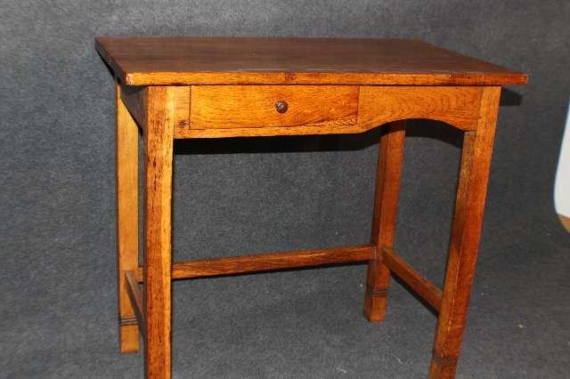 Tisch, Beistelltisch, Schreibtisch Eiche um 1925/30   #4916