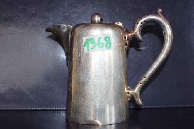 Kaffeekännchen, Milchkännchen, Sahnegießer, Antik, Metall versilbert #1368